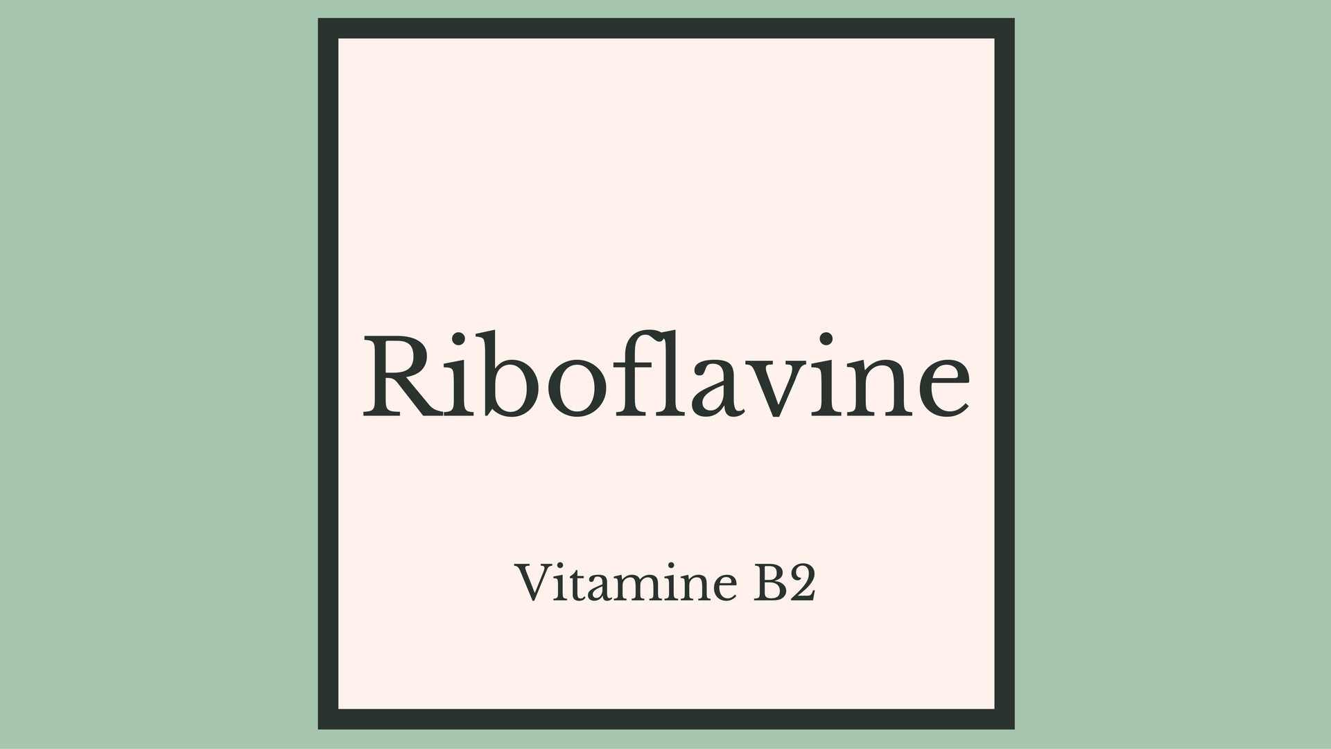 Vitamine B2