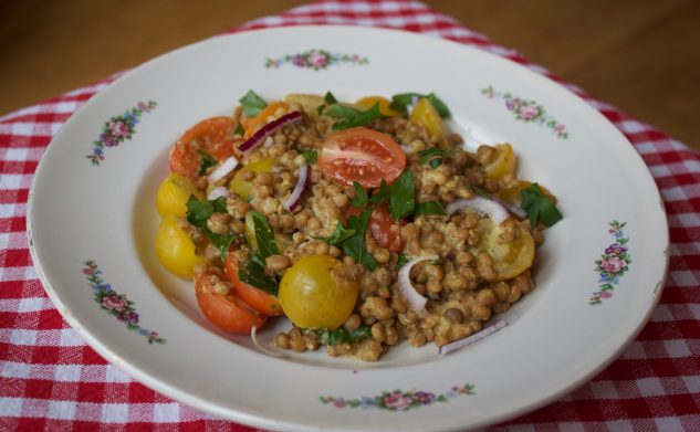 Linzen mosterd salade [studentenhap METRO]